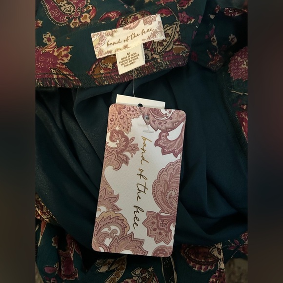 Band of the free Mandy Pine Berry long sleeve dress sz M nwt 010 - Picture 3 of 3